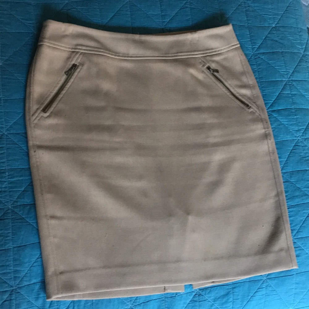 LOFT Khaki Pencil Skirt